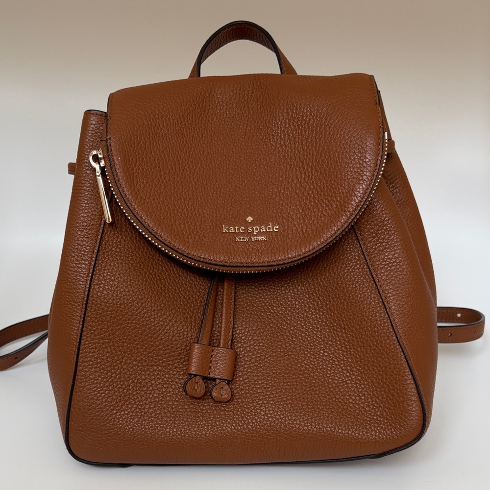 Kate Spade Tan Leather Backpack